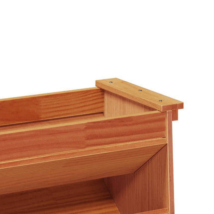 Fioriera Erbe 6 Ripiani Marrone Cera 69x40x101,5cm Legno Pino