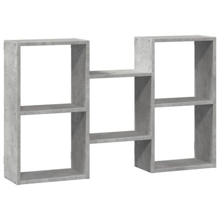 Scaffale a Muro Grigio Cemento 96x18x60 cm in Truciolato