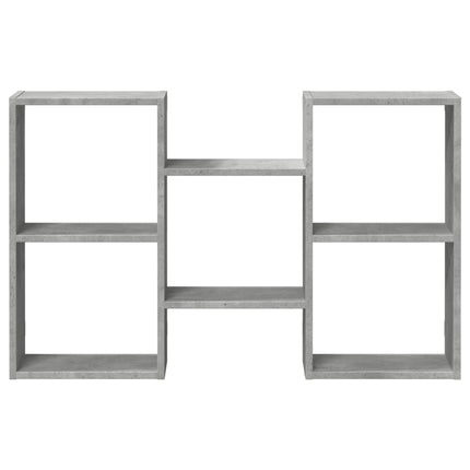 Scaffale a Muro Grigio Cemento 96x18x60 cm in Truciolato