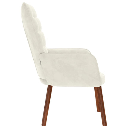 Sedia Relax Crema in Velluto