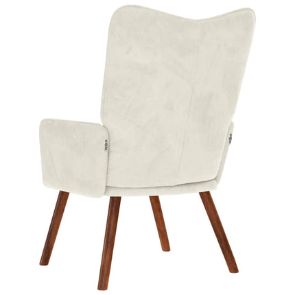 Sedia Relax Crema in Velluto