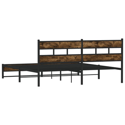Giroletto senza Materaso in Metallo Rovere Fumo 183x213 cm