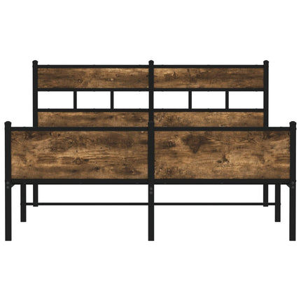 Giroletto senza Materaso in Metallo Rovere Fumo 160x200 cm