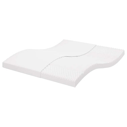 Materasso in Schiuma Bianco 200x210 cm 7 Zone Durezza 20 ILD