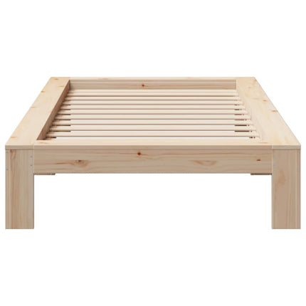 Giroletto senza Materasso 100x200 cm in Legno Massello di Pino