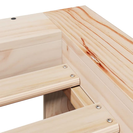 Letto senza Materasso 90x200 cm in Legno Massello di Pino