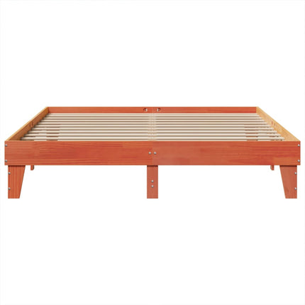Letto senza Materasso Marrone Cera 180x200 cm in Legno di Pino