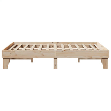 Letto senza Materasso 140x200 cm in Legno Massello di Pino