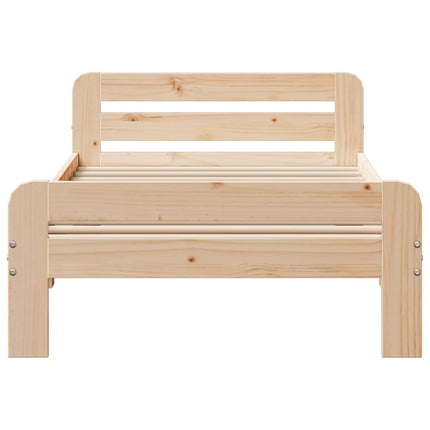 Giroletto senza Materasso 100x200 cm in Legno Massello di Pino
