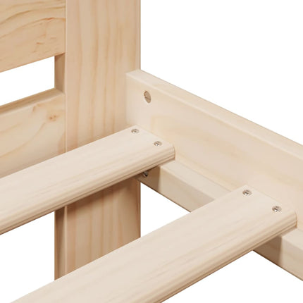 Letto senza Materasso 90x190 cm in Legno Massello di Pino