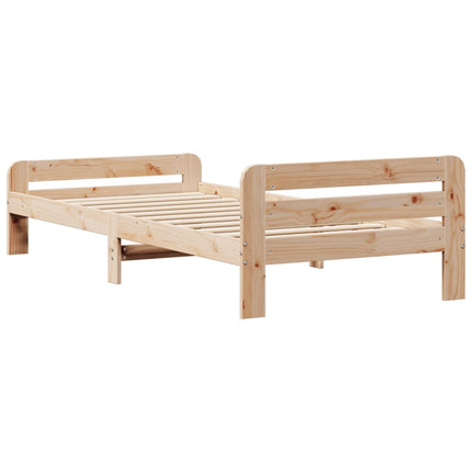 Letto senza Materasso 75x190 cm in Legno Massello Pino