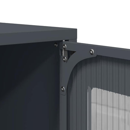 Comodino Antracite 36x39x60,5 cm in Acciaio Laminato a Freddo