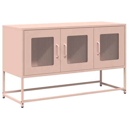 Mobile TV Rosa 100,5x39x60,5 cm in Acciaio Laminato a Freddo