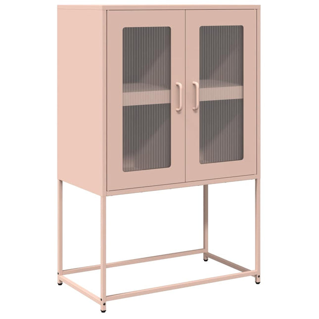 Credenza Rosa 68x39x107 cm in Acciaio