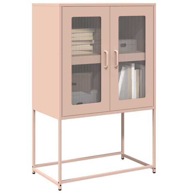 Credenza Rosa 68x39x107 cm in Acciaio