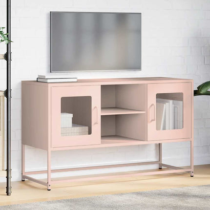 Mobile TV Rosa 100,5x39x60,5 cm in Acciaio