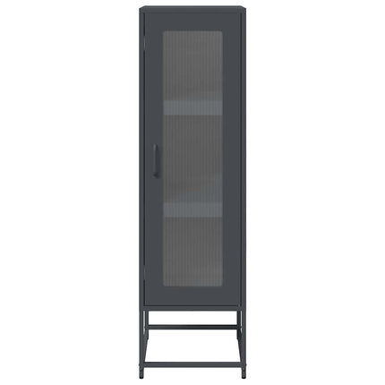 Credenza Antracite 36x39x123 cm Acciaio Laminato a Freddo