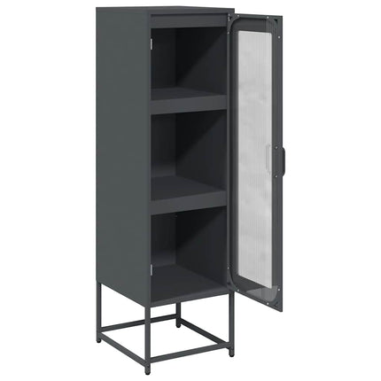 Credenza Antracite 36x39x123 cm Acciaio Laminato a Freddo