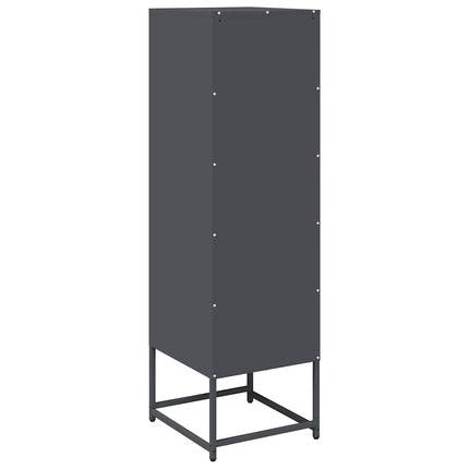 Credenza Antracite 36x39x123 cm Acciaio Laminato a Freddo