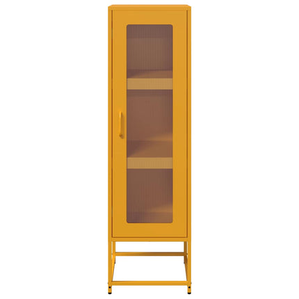 Credenza Giallo Senape 36x39x123 Acciaio Laminato Freddo