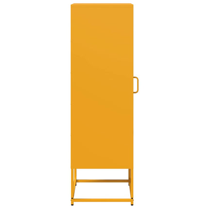 Credenza Giallo Senape 36x39x123 Acciaio Laminato Freddo