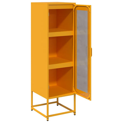Credenza Giallo Senape 36x39x123 Acciaio Laminato Freddo