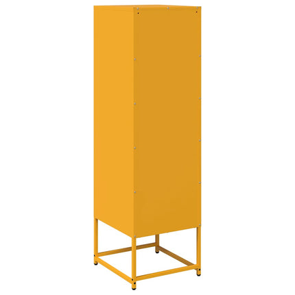 Credenza Giallo Senape 36x39x123 Acciaio Laminato Freddo