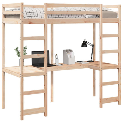 Giroletto Soppalco senza Materasso 80x200cm Legno Massello Pino