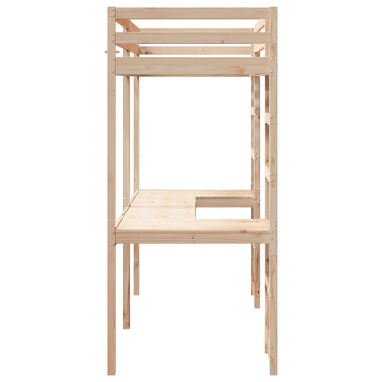 Giroletto Soppalco senza Materasso 75x190cm Legno Massello Pino
