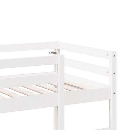 Giroletto Soppalco senza Materasso Bianco 75x190cm Legno Pino