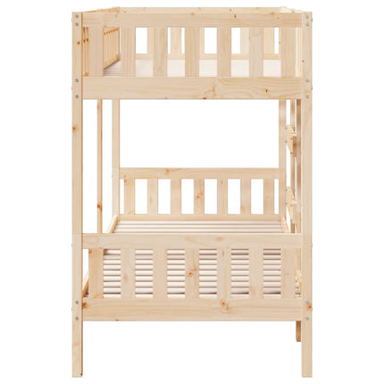 Letto a Castello 90x200 cm in Legno Massello di Pino