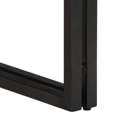 Tavolino 50x50x35 cm in Legno Massello di Mango Grezzo