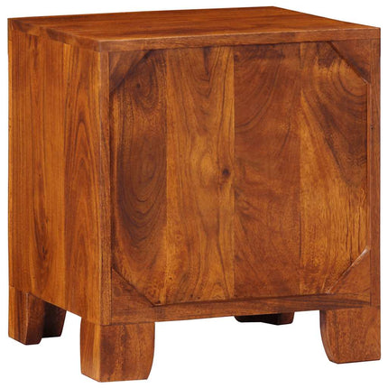 Comodini 2 pz 40x35x45 cm in Legno Massello di Acacia