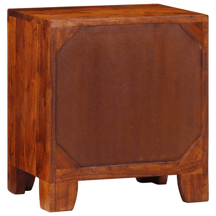 Comodini 2 pz 40x30x45 cm in Legno Massello di Acacia