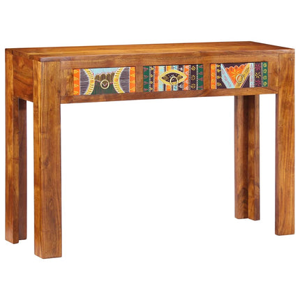 Tavolo Consolle 110x35x75 cm in Legno Massello di Acacia