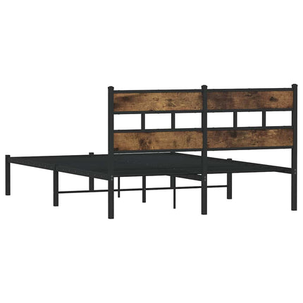 Giroletto senza Materaso in Metallo Rovere Fumo 140x190 cm