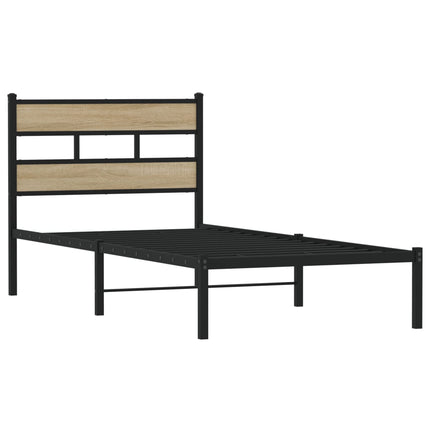 Giroletto senza Materaso in Metallo Rovere Sonoma 107x203 cm