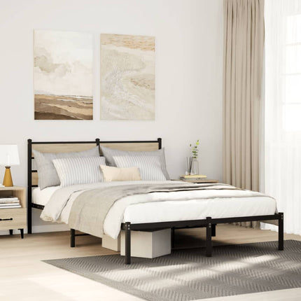 Giroletto senza Materaso in Metallo Rovere Sonoma 160x200 cm