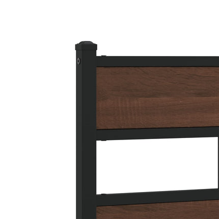 Giroletto senza Materasso con Testiera Rovere Marrone 107x203cm
