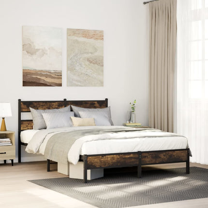 Giroletto senza Materasso con Testiera Rovere Sonoma 160x200 cm