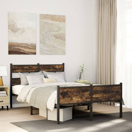Giroletto senza Materasso Rovere Fumo 120x200 cm in Truciolato