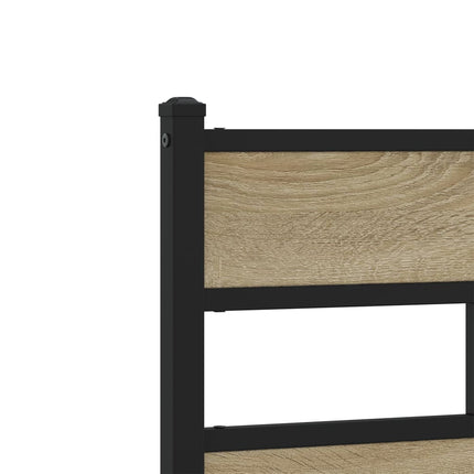Giroletto senza Materaso in Metallo Rovere Sonoma 90x200 cm