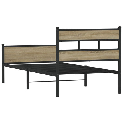 Giroletto senza Materasso Rovere Sonoma 100x190cm in Truciolato