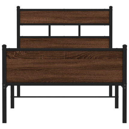 Giroletto senza Materasso Rovere Marrone 90x200cm in Truciolato