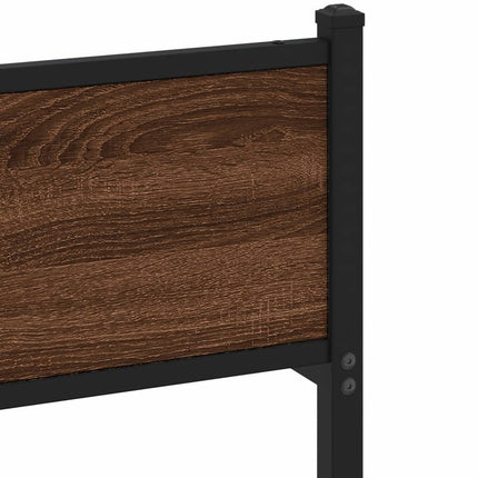 Giroletto senza Materasso Rovere Marrone 100x190 cm Truciolato