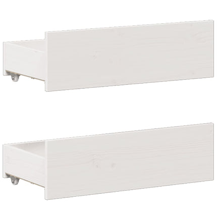 Giroletto senza Materasso con Testiera Bianco 160x200 cm Pino