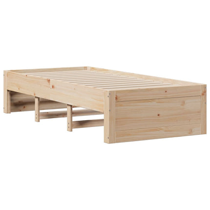 Giroletto senza Materasso con Cassetti 100x200 cm Massello Pino