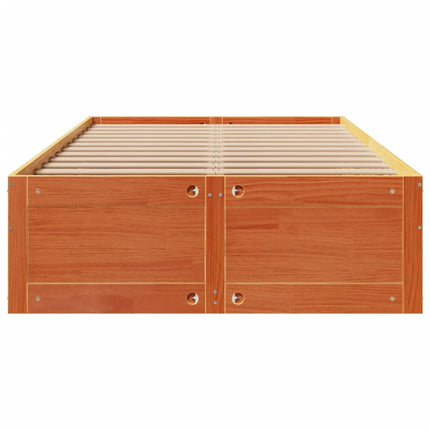 Giroletto senza Materasso con Cassetti Marrone Cera 120x190 cm