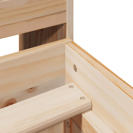 Letto senza Materasso 160x200 cm in Legno Massello di Pino