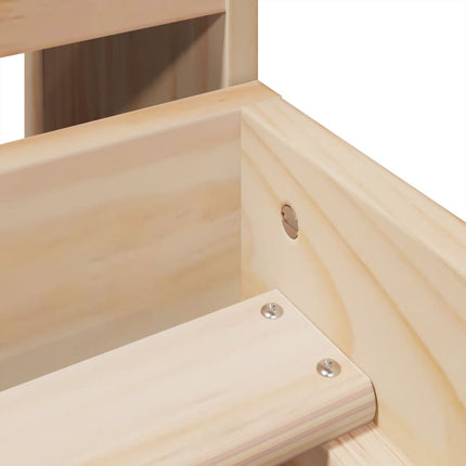 Giroletto senza Materasso 100x200 cm in Legno Massello di Pino